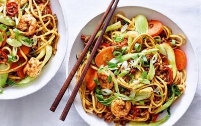 Singapore Pork and Prawn Noodles