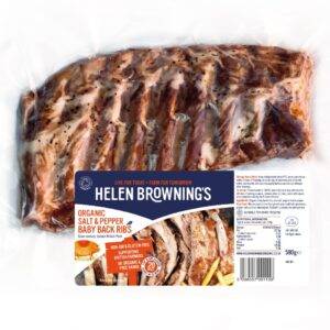 Organic slow cooked pork ribs