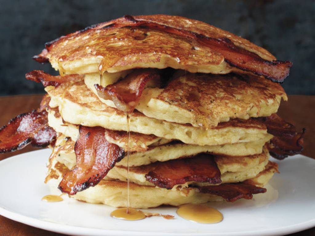 organic bacon pancakes