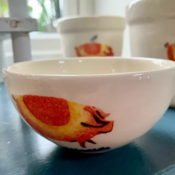 Pig china bowl