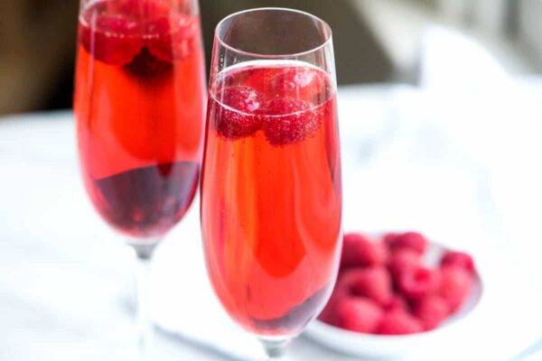 Kir Royale with Blackcurrant Spirit