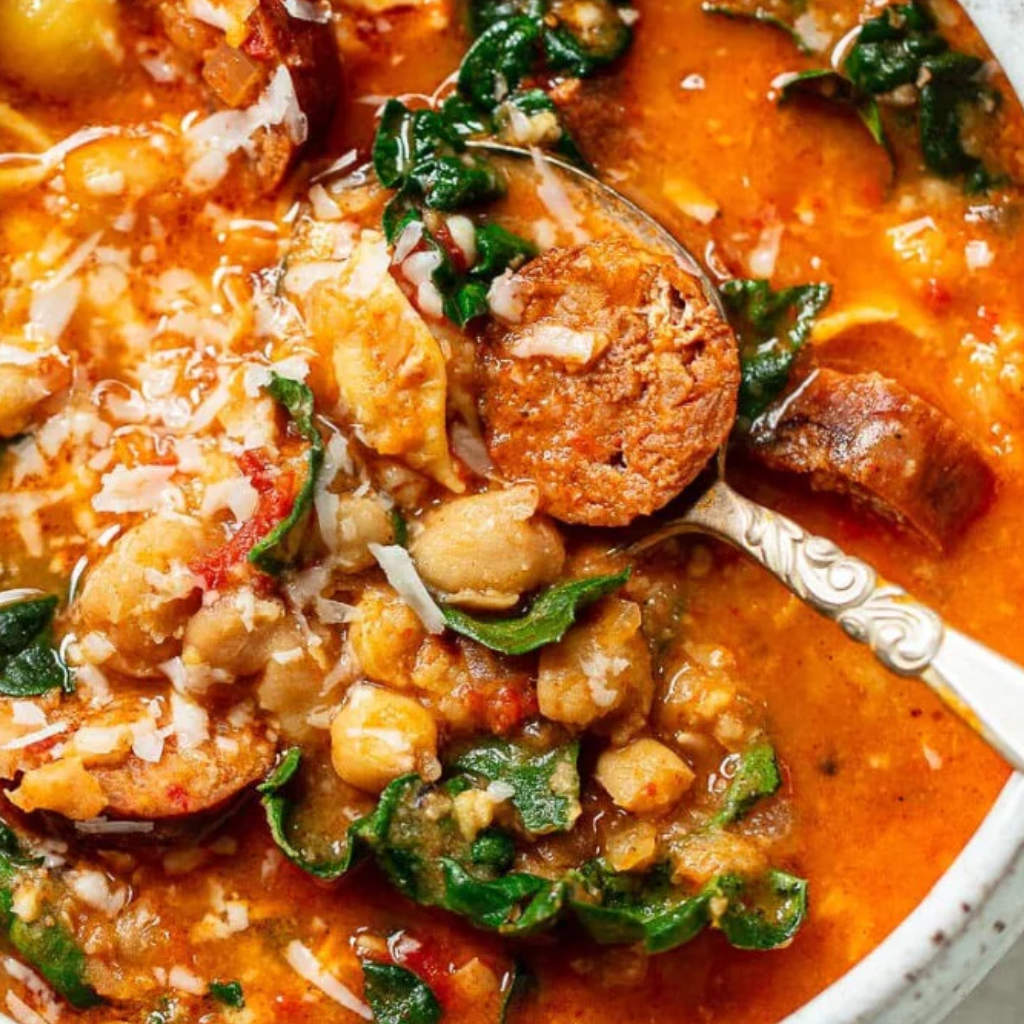 Chorizo and chickpea stew