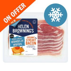Organic unsmoked streaky bacon