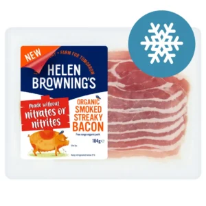 Organic Smoked Streaky Bacon made without nitrates and nitrites