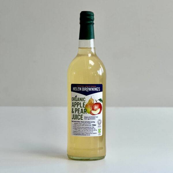 Organic apple and pear juice