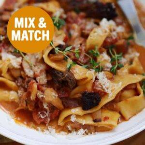 Mushroom Red WIne Pasta Sauce