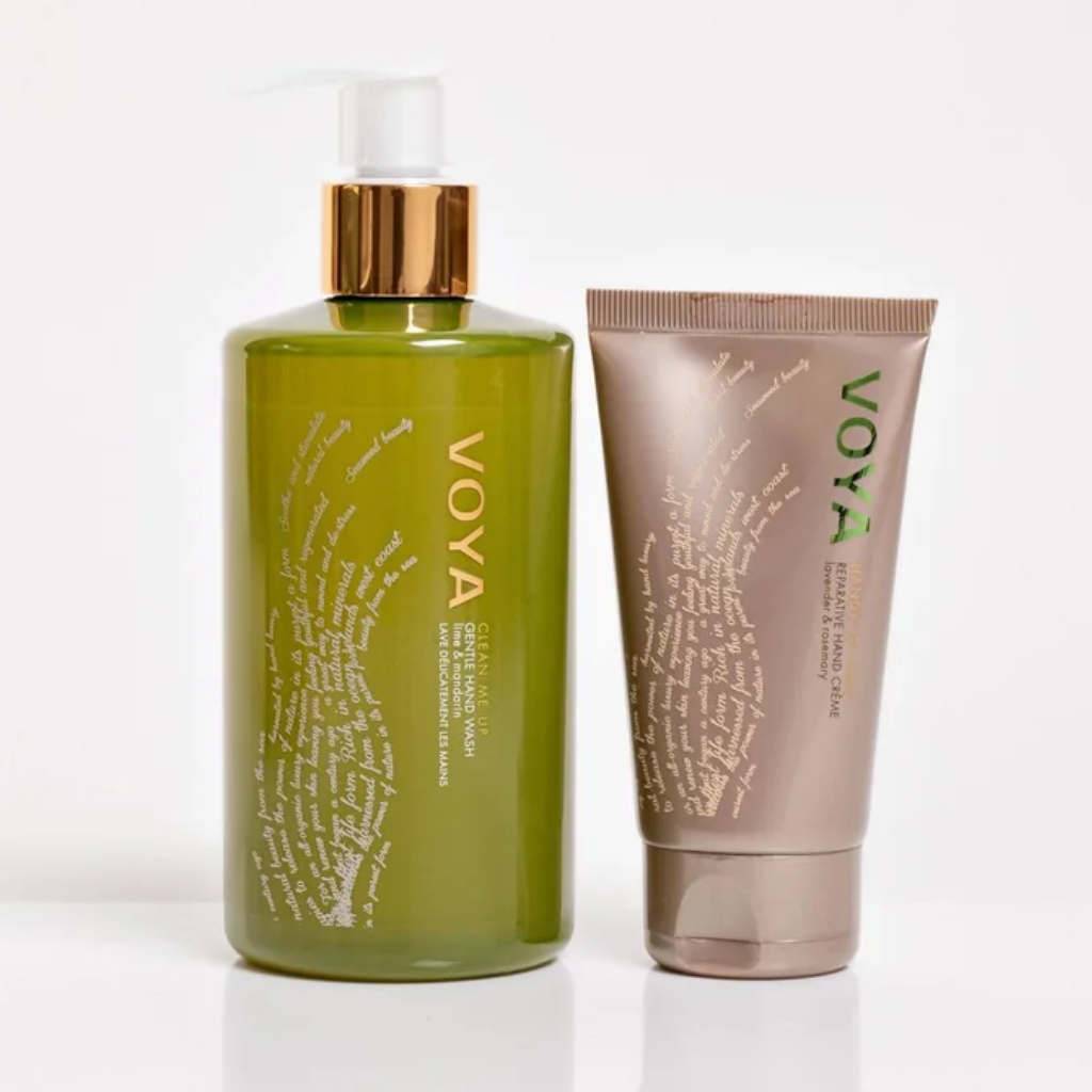 Voya organic hand care gift set