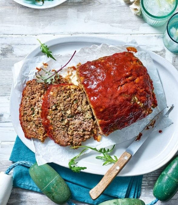 Easy Meatloaf with a Sticky & Spicy Glaze