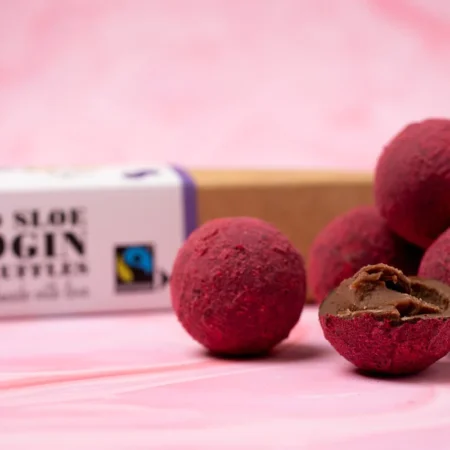Sloe gin truffles