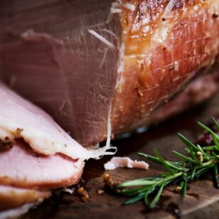 sliced ham