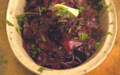 Jamie Oliver’s red cabbage with bacon