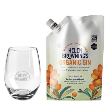 Gin pouch glass gift set