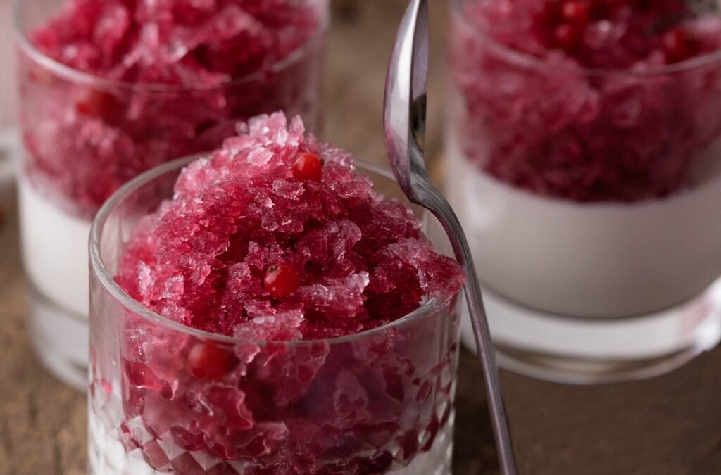Kir Granita With Greek Yoghurt