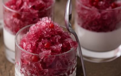 Kir Granita With Greek Yoghurt