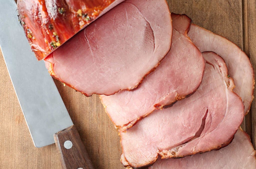 Slow cooker gammon with a ginger glaze