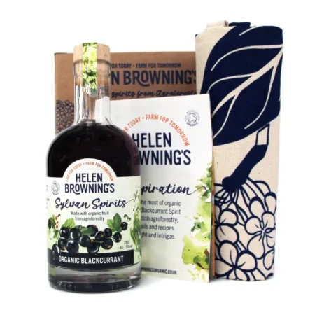 Organic Blackcurrant Gin with Tea Towel gift set