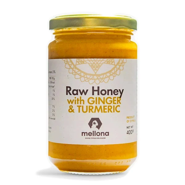 Mellona Raw Honey with Ginger and Turmeric